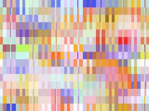 orange and blue geometric square pixel pattern abstract background Mural by Timmy333