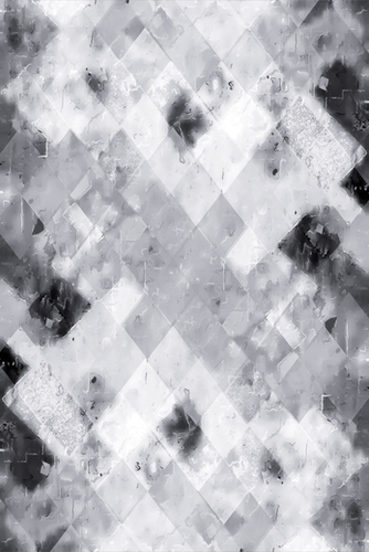 geometric pixel square pattern abstract texture background in black and white Mural by Timmy333