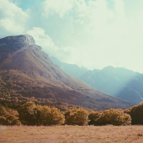 Mountains in the background v Mural by Salvatore Russolillo