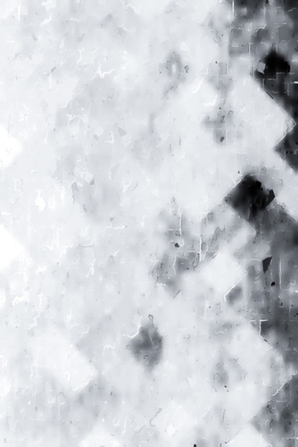 geometric square pixel pattern abstract painting in black and white Mural by Timmy333