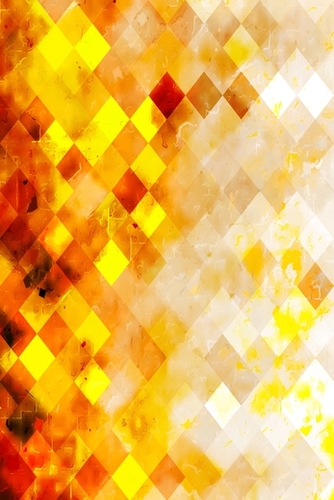 geometric pixel square pattern abstract background in brown yellow Mural by Timmy333