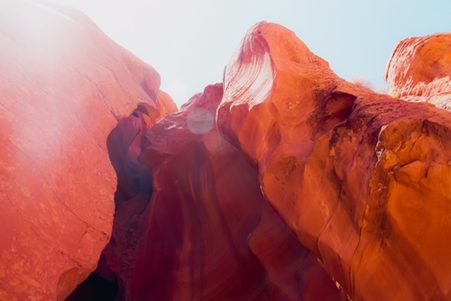 Sandstone texture in the desert at Antelope Canyon Arizona USA Mural by Timmy333