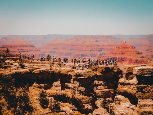 Desert mountain view at Grand Canyon national park Arizona USA Mural by Timmy333