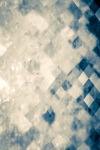 geometric square pixel pattern abstract background in blue Mural by Timmy333