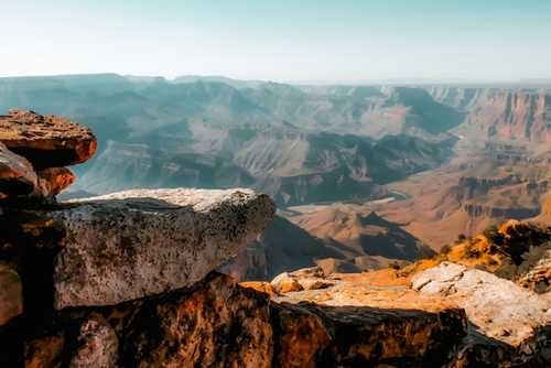 Desert view in summer at Grand Canyon national park USA Mural by Timmy333