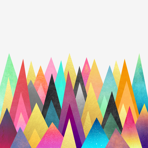 Dreamy Peaks Mural by Elisabeth Fredriksson