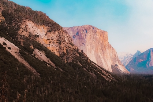 mountain view at Yosemite national park California USA Mural by Timmy333