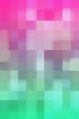 geometric pixel square pattern abstract background in pink green Mural by Timmy333