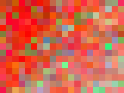 red and orange geometric square pixel pattern abstract background Mural by Timmy333