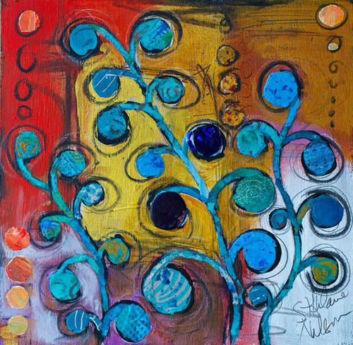 Circle Trees B Mural by Elizabeth St. Hilaire
