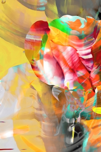 red rose with yellow sandstone abstract background Mural by Timmy333