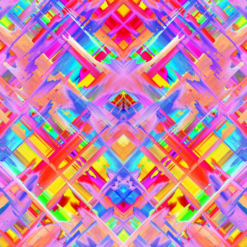 Colorful digital art splashing G470 Mural by MedusArt