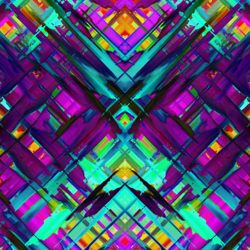 Colorful digital art splashing G472 Mural by MedusArt