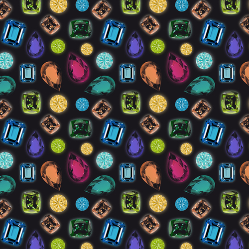 Gemstones Mural by vannina