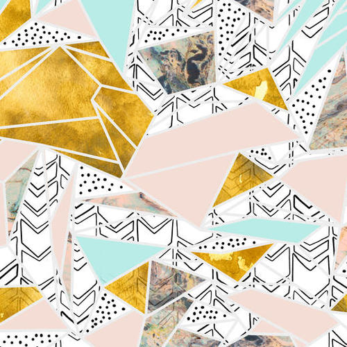 Geometric and textures Mural by mmartabc