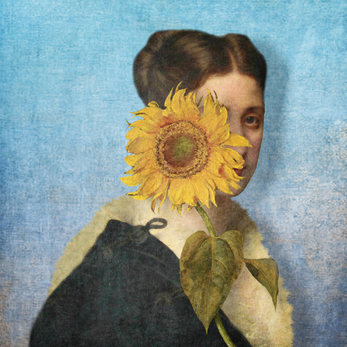 Girl with Sunflower 2 Mural by DVerissimo