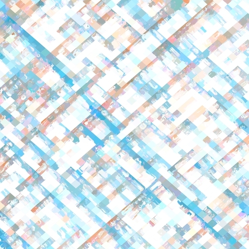 blue and brown geometric square pixel pattern abstract background Mural by Timmy333