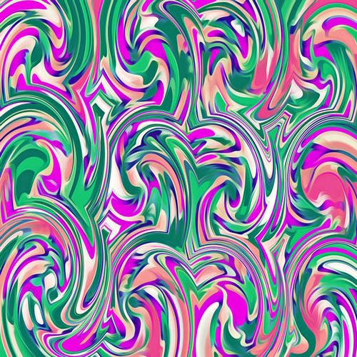 pink purple and green curly painting abstract background Mural by Timmy333