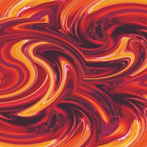 yellow red and brown spiral painting abstract background Mural by Timmy333
