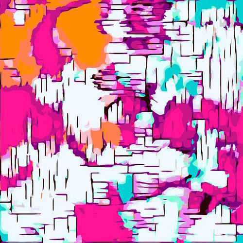 pink orange and green drawing abstract background Mural by Timmy333