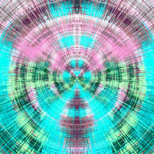 pink blue and green circle plaid pattern abstract background Mural by Timmy333