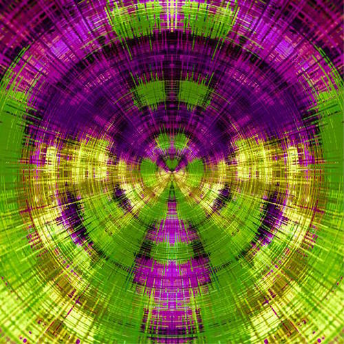 purple and green circle plaid pattern texture abstract background Mural by Timmy333