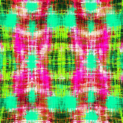pink green blue and red plaid pattern abstract background Mural by Timmy333