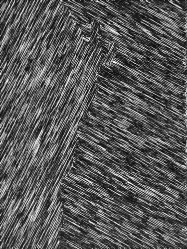 geometric line pattern abstract background in black and white Mural by Timmy333