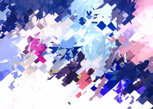 splash geometric pattern abstract background in blue pink purple Mural by Timmy333