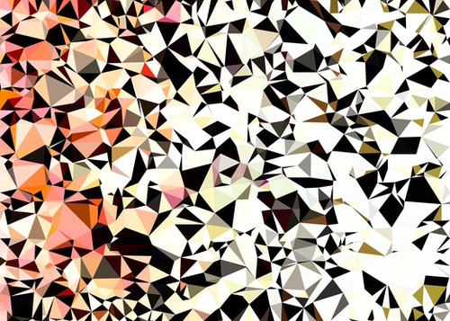 geometric triangle pattern abstract in pink brown black Mural by Timmy333