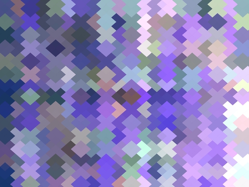 geometric square pixel pattern abstract in purple and pink Mural by Timmy333