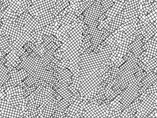 geometric square shape pattern abstract background in black and white Mural by Timmy333