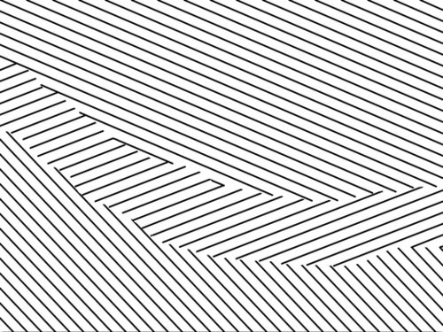 geometric line pattern abstract background in black and white Mural by Timmy333