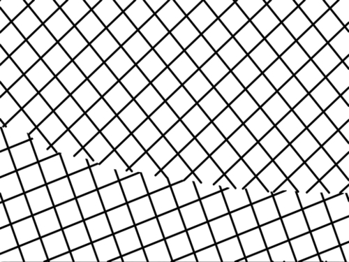 geometric square shape pattern abstract background in black and white Mural by Timmy333