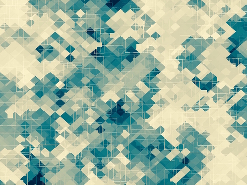blue geometric square pixel pattern abstract background Mural by Timmy333