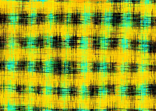 plaid pattern abstract texture in yellow green black Mural by Timmy333