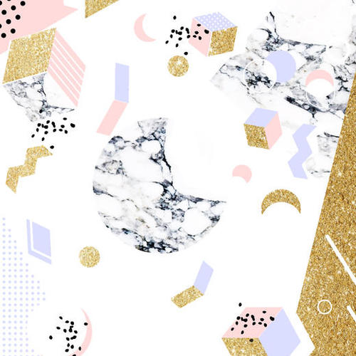 Marble Moon Abstraction Mural by Uma Gokhale