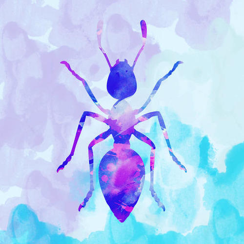 Abstract Ant Mural by Amir Faysal