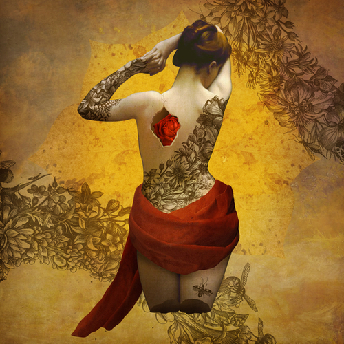 My Heart The Rose Mural by DVerissimo