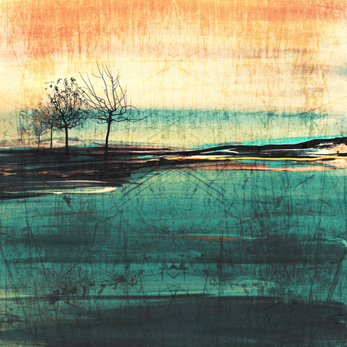 Romance at Sunset  Mural by Irena Orlov