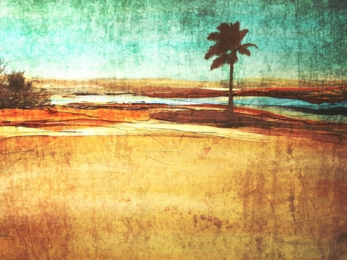 Romantic Landscape Mural by Irena Orlov