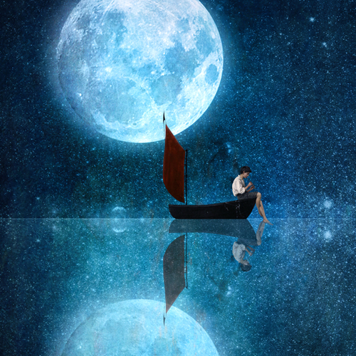 The Moon And Me Mural by DVerissimo