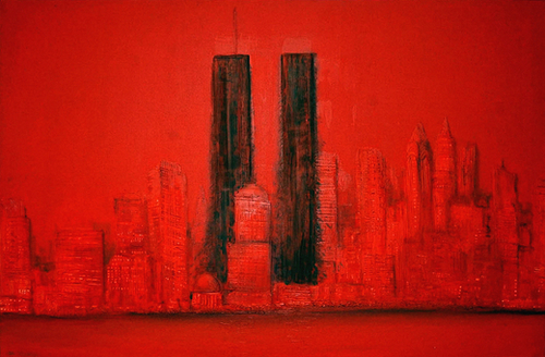 Twin Towers Mural by di-tommaso
