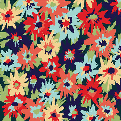 Alexa Floral  Mural by Lisa Guen Design