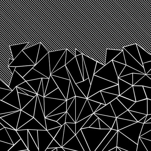 Ab Lines 45 Black Mural by Emeline Tate