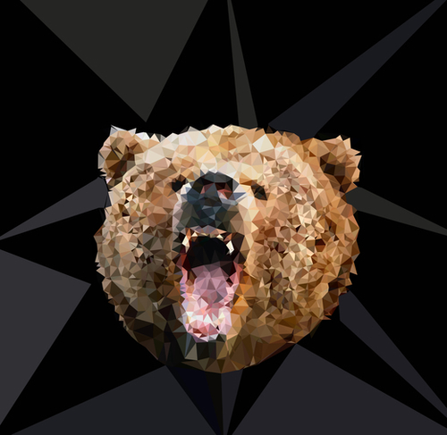 Angry Bear Mural by Vic Storia