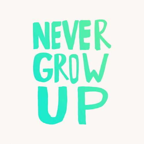 Never Grow Up Mural by Leah Flores