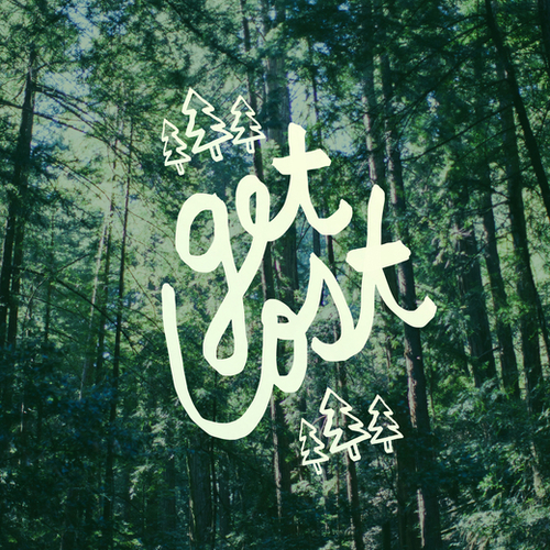 Get Lost - Muir Woods Mural by Leah Flores