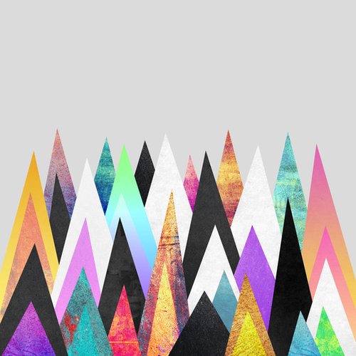 Colorful Peaks Mural by Elisabeth Fredriksson