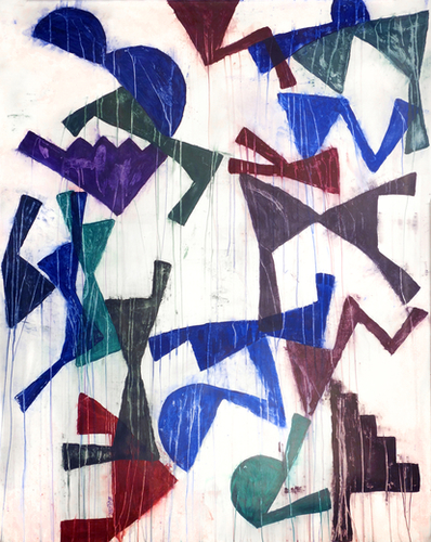 Composition 22 Mural by Jean-Noël Bachès